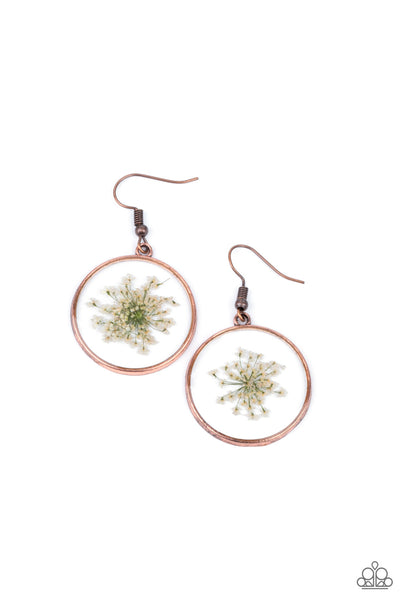 Happily Ever Eden - Copper earrings Paparazzi