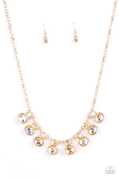 Cosmic Countess - Rose Gold necklace Paparazzi Accessories