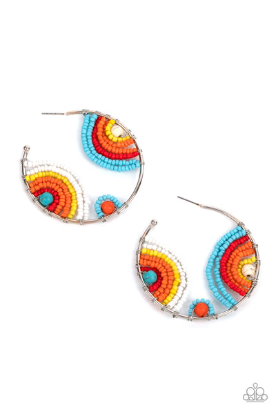 Rainbow Horizons - Multi seed bead earrings Paparazzzi