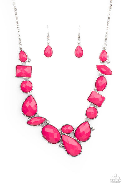 Mystical Mirage - Pink necklace Paparazzi