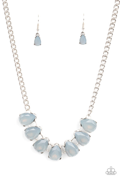 Above The Clouds - Silver necklace Paparazzi Accessories