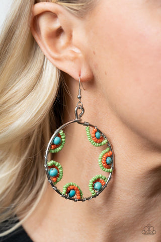 Off The Rim - Multi earrings Paparazzi