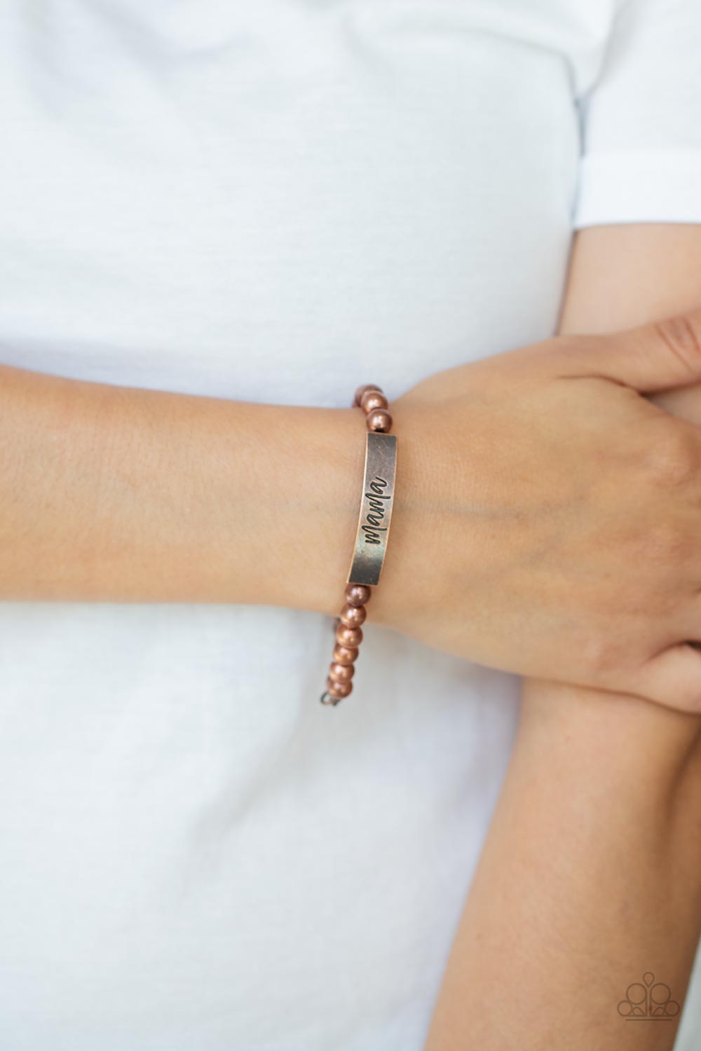 Mom Squad - Copper bracelet Paparazzi Accessories