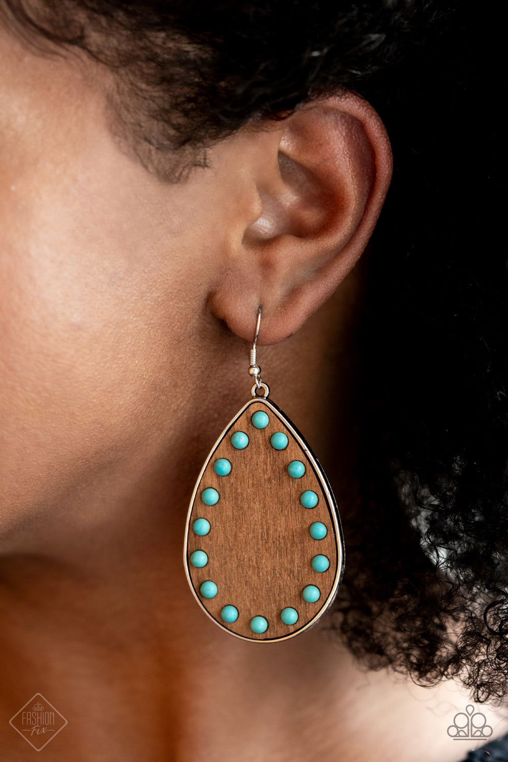 Rustic Refuge - Blue earrings Paparazzi