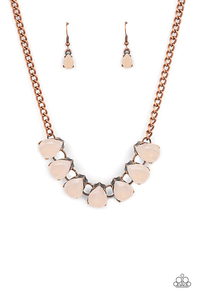 Above The Clouds - Copper necklace Paparazzi