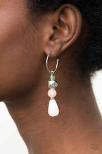 Boulevard Stroll - Multi stone bead earrings Paparazzi Accessories