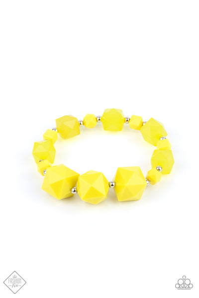 Trendsetting Tourist - Yellow bracelet Paparazzi