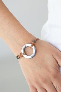 Choose Happy - Brown bracelet Paparazzi Accessories