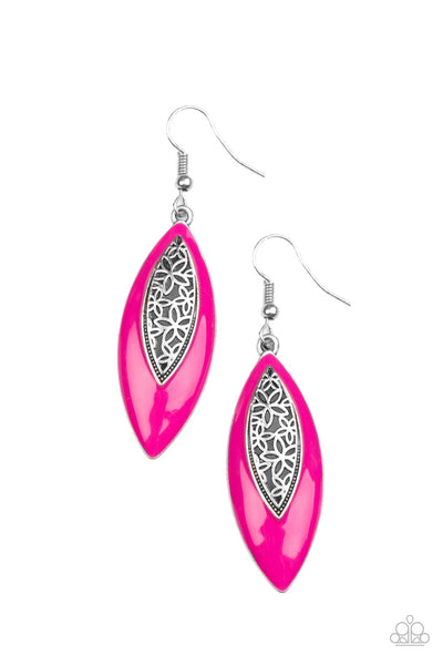 Venetian Vanity - Pink earrings Paparazzi Accessories