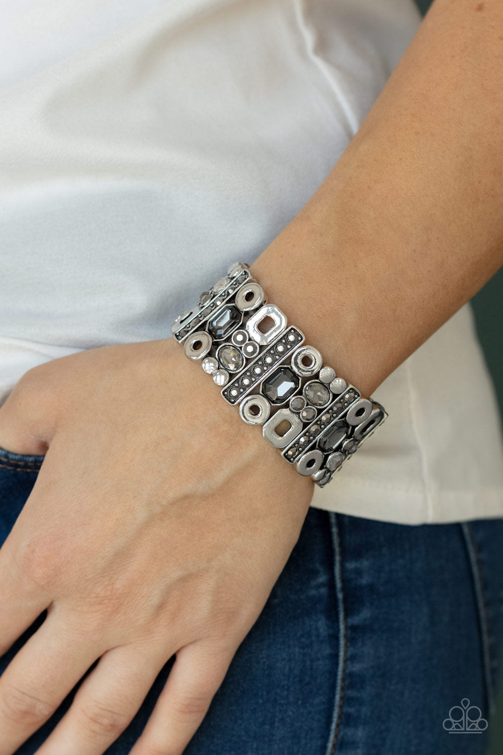 Dynamically Diverse - Silver bracelet Paparazzi