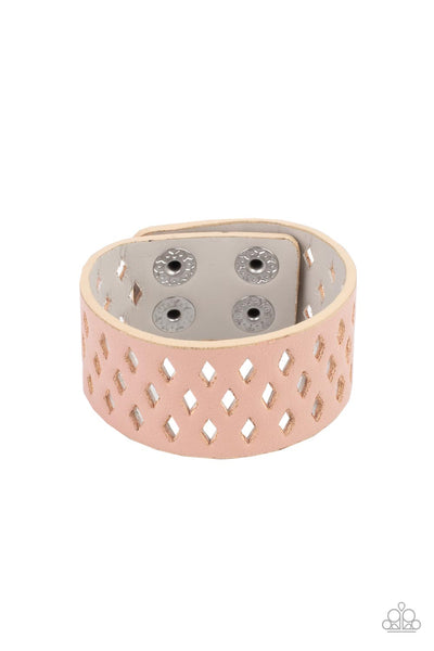 Glamp Champ - Pink bracelet Paparazzi Accessories