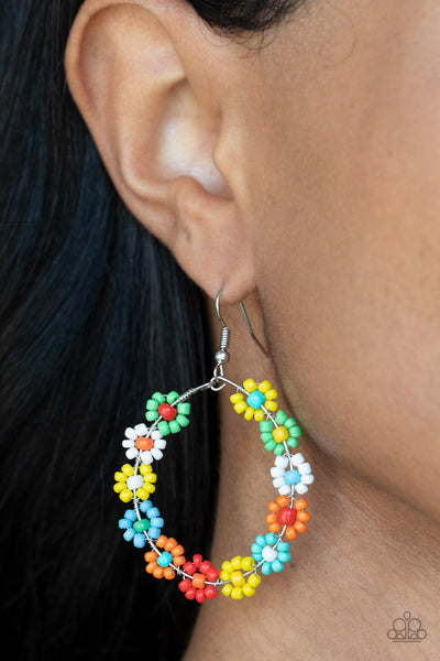 Festively Flower Child - Multi earrings Paparazzi