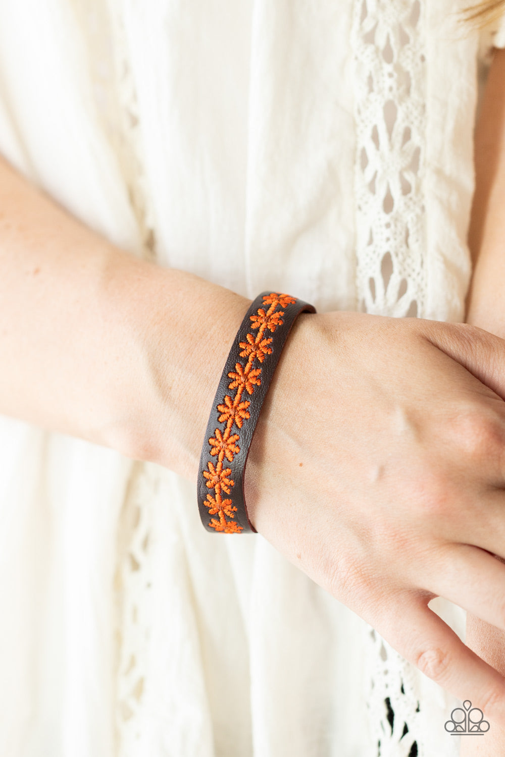 Wildflower Wayfarer - Orange bracelet Paparazzi Accessories