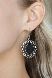 Farmhouse Fashionista - Black earrings Paparazzi Accessories