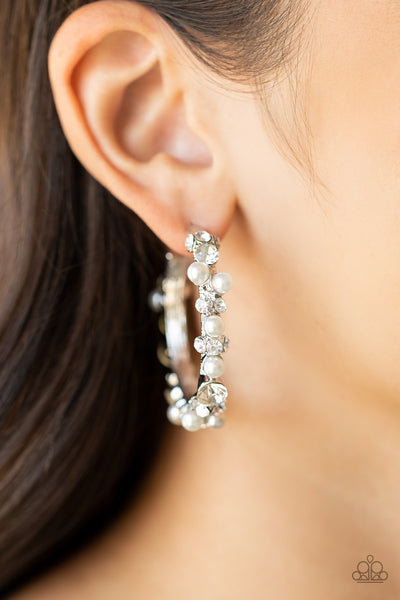 Let There Be SOCIALITE - White pearl earrings Paparazzi Accessories
