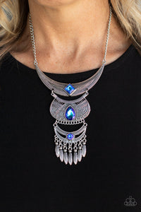 Lunar Enchantment - Blue necklace Paparazzi