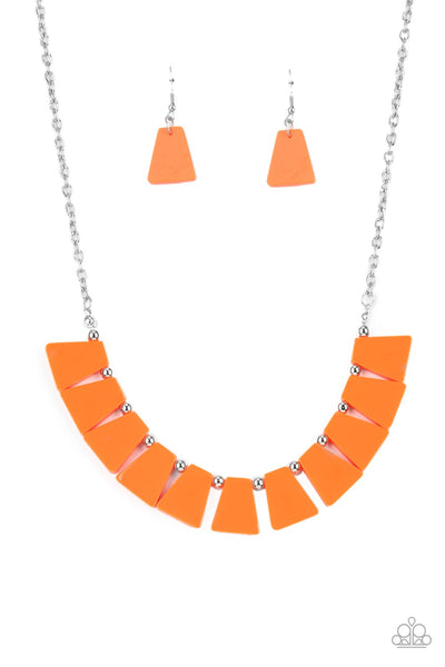 Vivaciously Versatile - Orange necklace Paparazzi Accessories