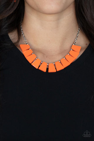 Vivaciously Versatile - Orange necklace Paparazzi Accessories