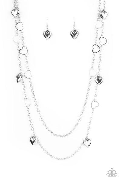 Chicly Cupid - Silver necklace Paparazzi Accessories