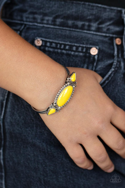 Tribal Trinket - Yellow bracelet Paparazzi