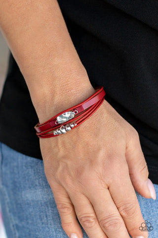 Tahoe Tourist - Red bracelet Paparazzi