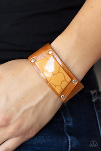 Geo Glamper - Brown bracelet Paparazzi Accessories