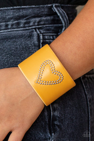 Rodeo Romance Yellow bracelet Paparazzi Accessories