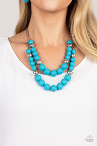 Vivid Vanity - Blue necklace Paparazzi Accessories