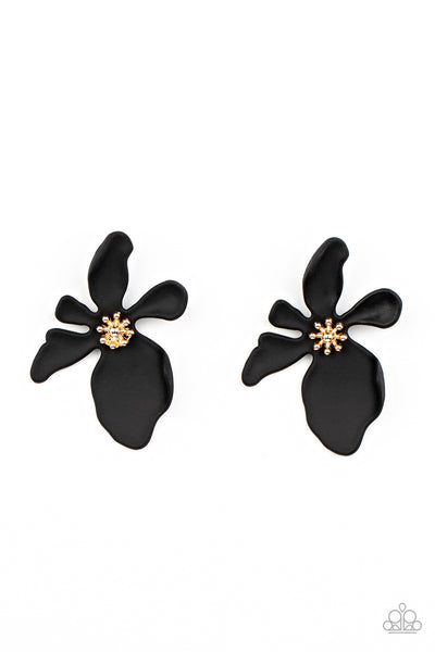Hawaiian Heiress - Black earrings Paparazzi Accessories