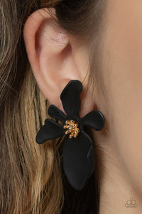 Hawaiian Heiress - Black earrings Paparazzi Accessories