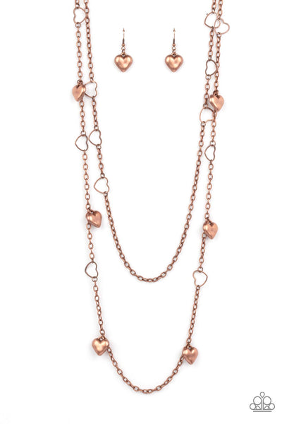 Chicly Cupid - Copper necklace Paparazzi Accessories