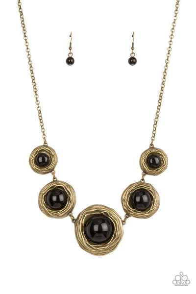 The Next NEST Thing - Brass necklace Paparazzi Accessories