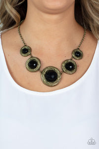 The Next NEST Thing - Brass necklace Paparazzi Accessories
