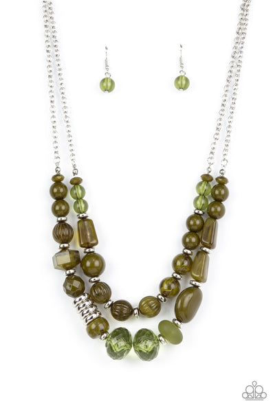 Pina Colada Paradise - Green necklace Paparazzi Accessories