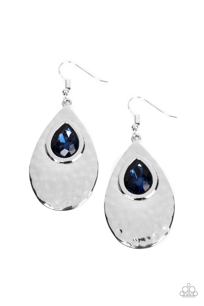 Tranquil Trove - Blue earrings Paparazzi Accessories