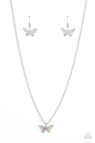 Flutter Love - Pink necklace Paparazzi Accessories