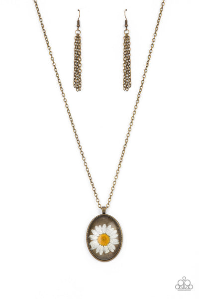 Prairie Passion - Brass necklace Paparazzi Accessories