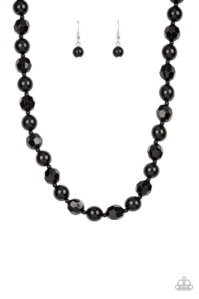 Popping Promenade - Black necklace Paparazzi Accessories