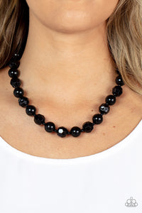 Popping Promenade - Black necklace Paparazzi Accessories
