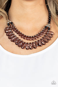 All Across the GLOBETROTTER - Black necklace Paparazzi Accessories