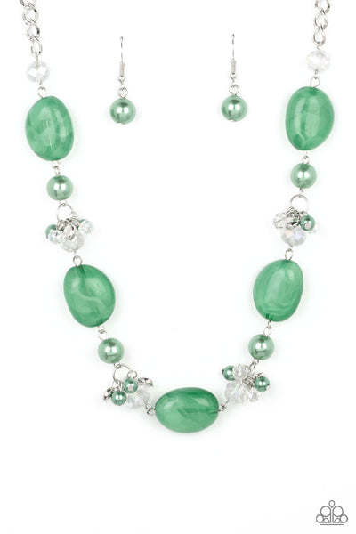 The Top TENACIOUS - Green necklace Paparazzi Accessories