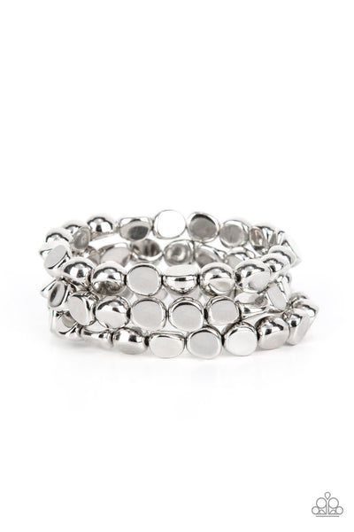 HAUTE Stone - Silver bracelet Paparazzi Accessories