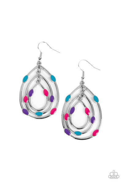 Rippling Rapport - Multi earrings Paparazzi Accessories