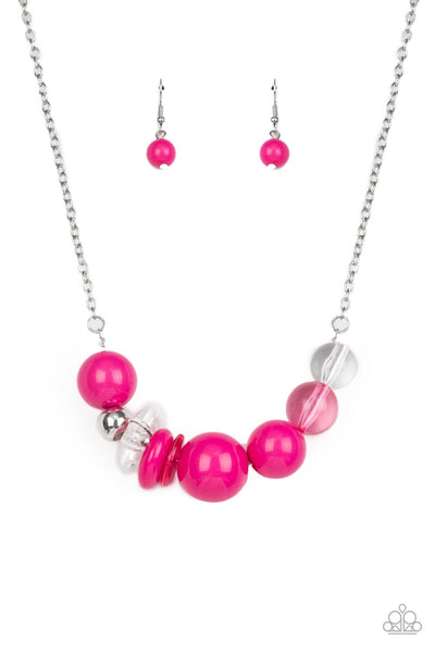 Bauble Bonanza - Pink necklace Paparazzi Accessories
