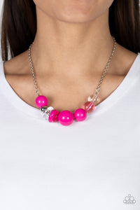 Bauble Bonanza - Pink necklace Paparazzi Accessories