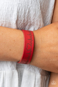 Haute Heartbeat - Red bracelet Paparazzi Accessories