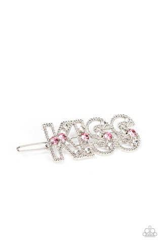 Kiss Bliss - Pink hair clip Paparazzi Accessories
