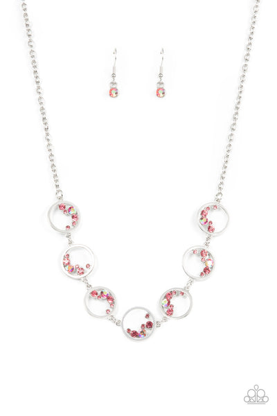 Blissfully Bubbly - Pink necklace  Paparazzi Accessories