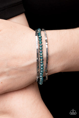 Just a Spritz - Blue bracelet Paparazzi Accessories