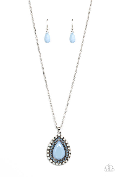DROPLET Like Its Hot - Blue necklace Paparazzi Accessories